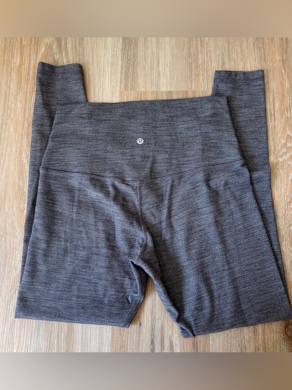 Lululemon High Rise Leggings Gray 7/8 Yoga Size 12 26”